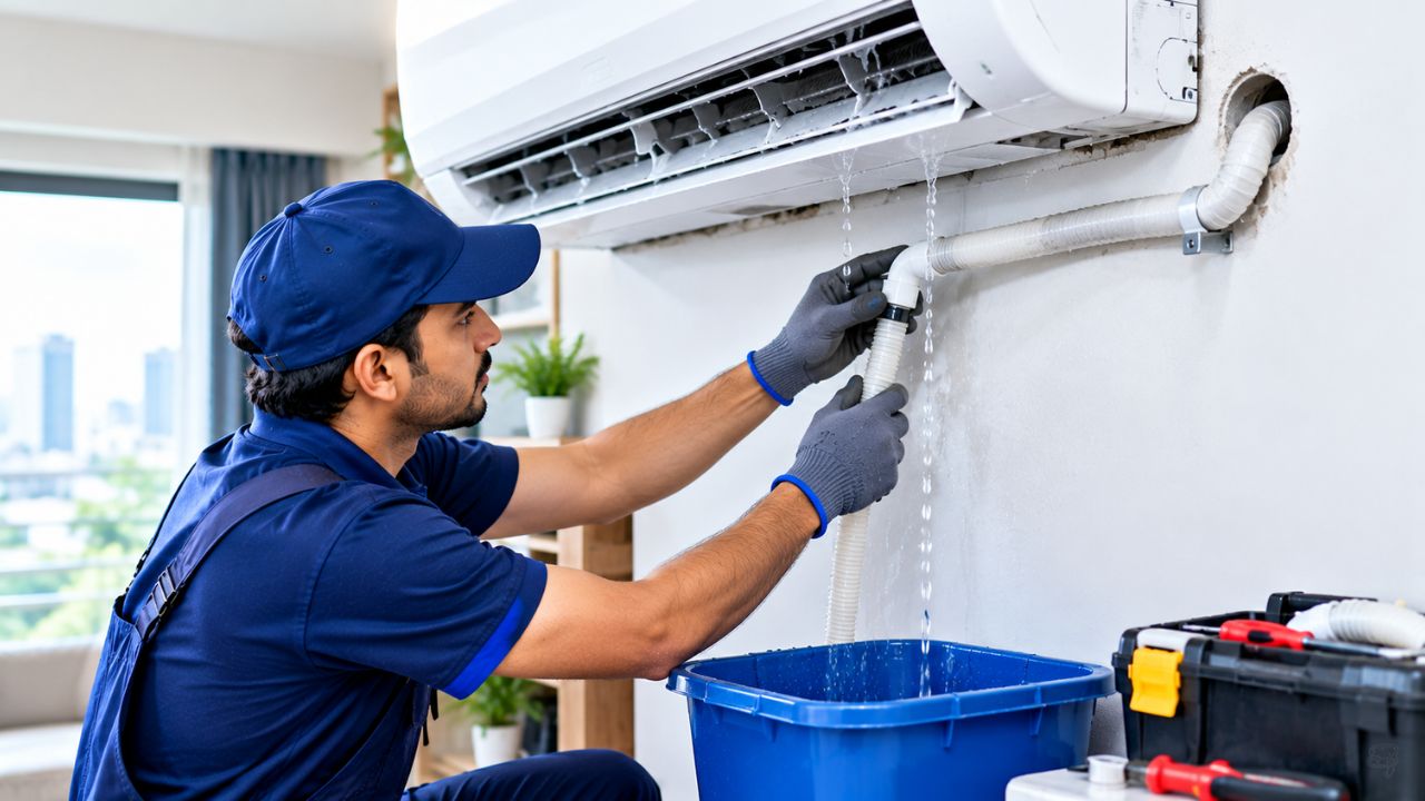 AC Water Leakage and Drainage Pipe Repair